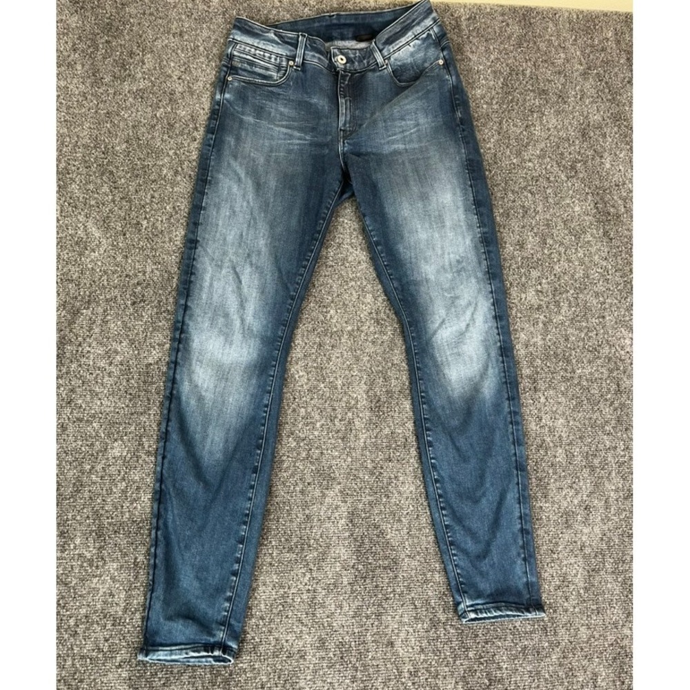G Star Shape Jeans Womens High Super Skinny Mid Rise Blue Size 32X32